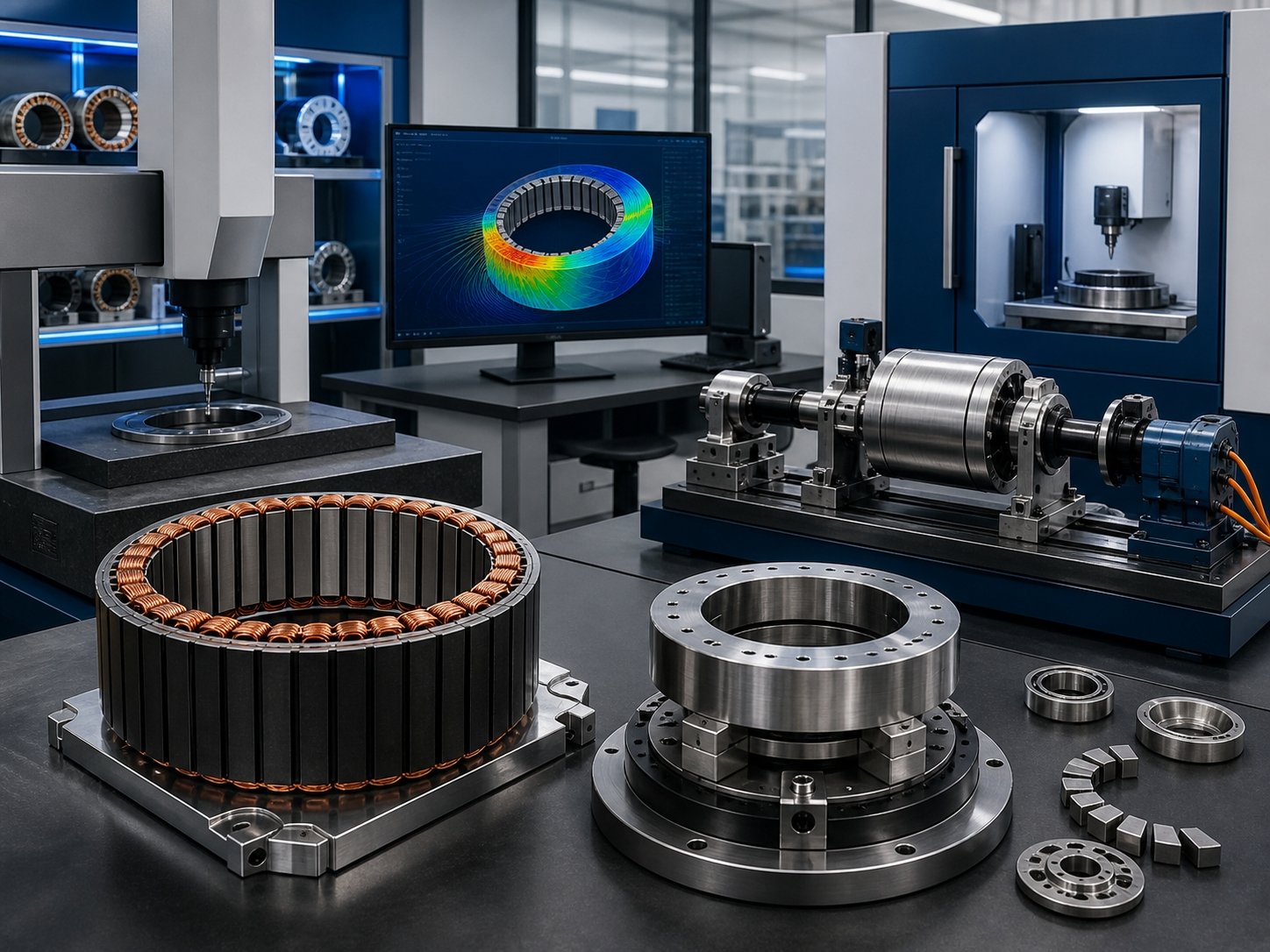 Frameless motor engineering and manufacturing capability