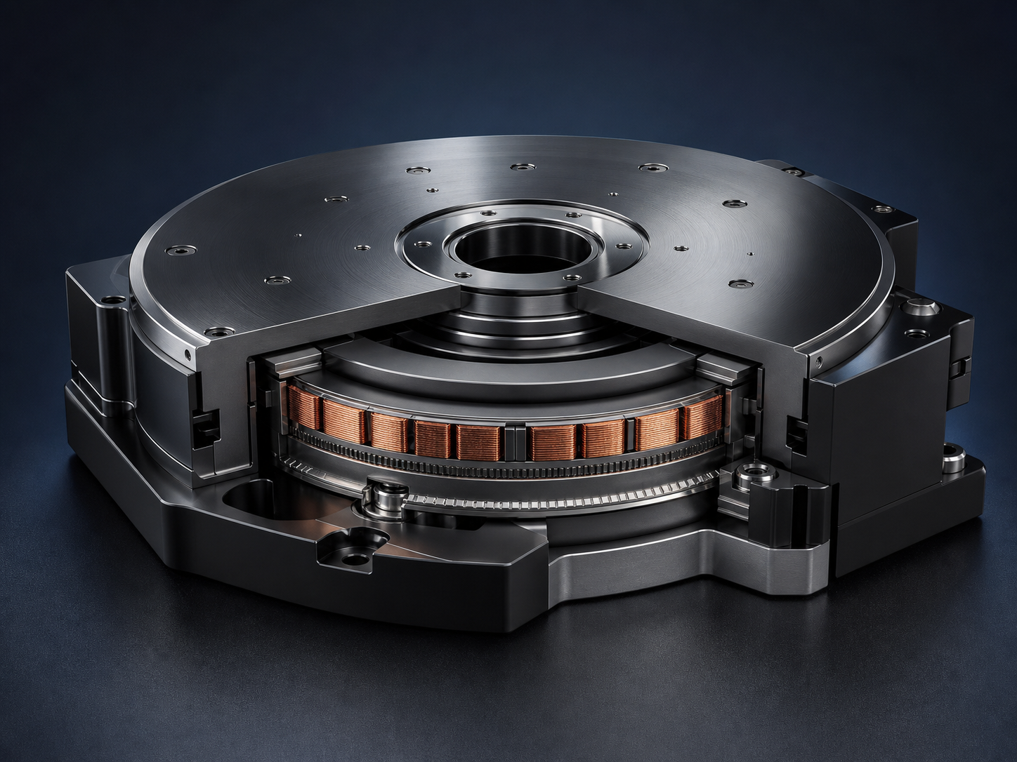 Precision rotary motion motor case