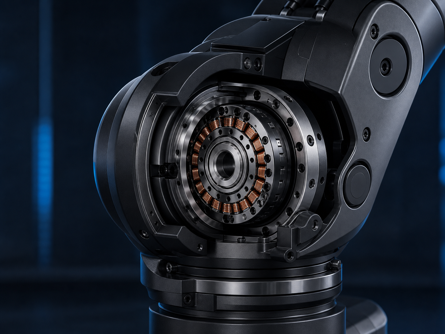 Custom frameless torque motor for robotics